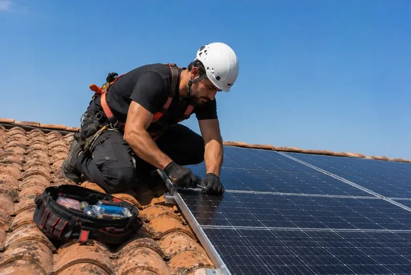 Maintenance et monitoring de panneaux solaires à Concoules